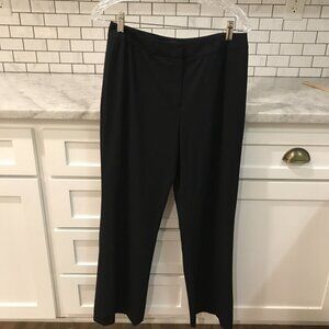 Lafayette 148 New York Pants Womens 8 Black Wool Pockets Designer Classic